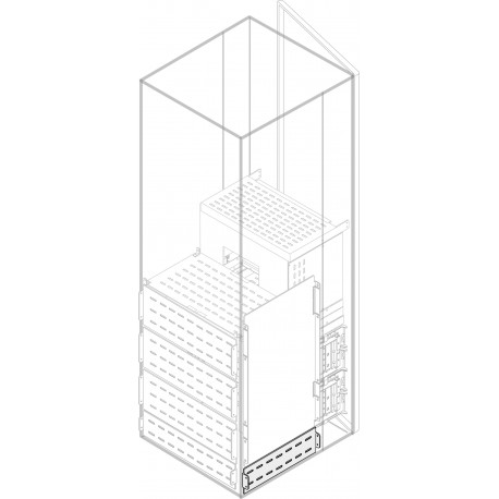 PLVS1052 ABB Segregac.vert. lateral cell, H100, P500