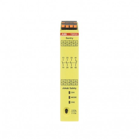 2TLA010061R0001 ABB Sentry TSR20P Push-In Safety Relay
