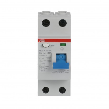 2CSF202325R1630 ABB I. diff. F202 F-63/0.03 2p 63 F 30mA