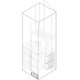 PRVS0161 ABB Segreg. verticale fond des bars, H100,A600