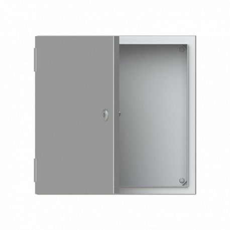 SRN4420X ABB ENCLOS.BL.DOOR.PLATE ACCIAIO 400X400X200