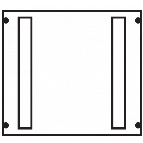 AS23V 62775 ABB AS23V top verticale 2 Pannello (450x500mm)
