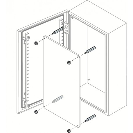 AA8025 ABB Piezas distanciadoras 25 mm (SR),12 uds.