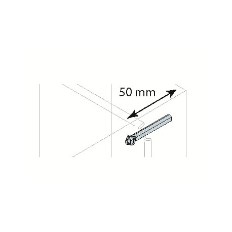 AA8050 ABB Piezas distanciadoras 50 mm (SR),12 uds.