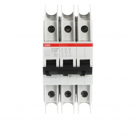 2CDS273337R0164 ABB Interruttore magnetotermico miniaturizzato SU200M 3P C 16 Ampere