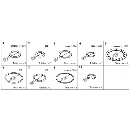027H2228 DANFOSS REFRIGERATION ICSE 25 kit de Servicio
