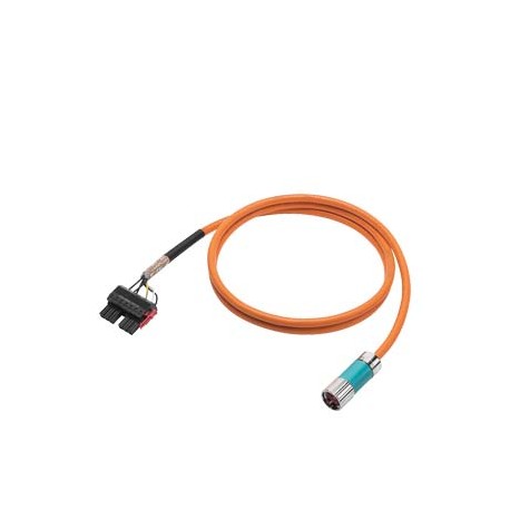 6FX5002-5CN06-1BA0 SIEMENS Power cable pre-assembled TYPE 6FX5002-5CN06 4X1,5 C, SPEED-CONNECT SIZE 1 FOR SI..
