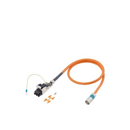 6FX8002-5DS01-1CA0 SIEMENS Câble d’alimentation de type préassemblé : 6FX8002-5DS01 4x 1.5+(2x1.5) C C, conn..