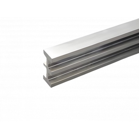 01187 WOEHNER Triple T profile bar, 1.140mm2, 2500A, 2.40mt, tinned copper