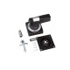 23965 WOEHNER Capus Panel, External door mounting handle, black, IP66 and NEMA 4X, for Capus DC ref. 23050, ..