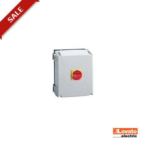 GAZ063 LOVATO 3P INTERRUPTEUR 63A-ENCLOS-R / Y HAND.PADLOCK