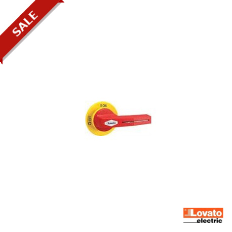  GEX63 LOVATO ELECTRIC Mando Embrague amarillo/rojo IP65 para GE0250-400N/NT4 GE0315-400B/BT4