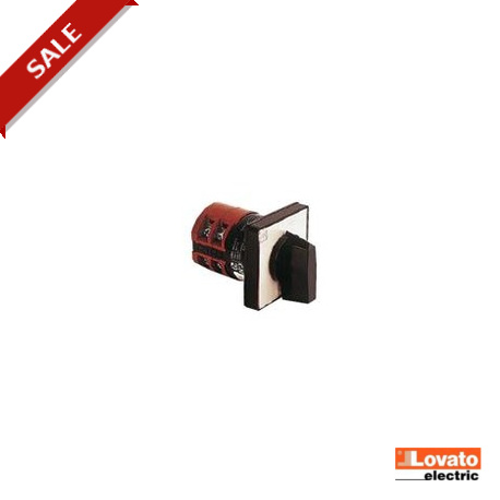 GN12134U LOVATO ELECTRIC Tripolar switch without "0" 8 positions U 48x48 Model 12A GN134
