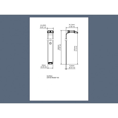 068U3527 DANFOSS REFRIGERATION Accessorio cinghia lampadina da 0,4 mm I/45