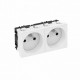 STD-F0 AL2 6120182 OBO BETTERMANN STECKDOSE 0°, DOPPELTE-STD-F0 AL2
