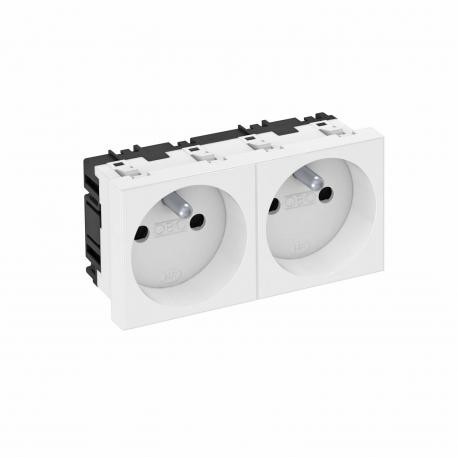STD-F0 AL2 6120182 OBO BETTERMANN ELECTRICAL SOCKET 0°, DOUBLE-STD-F0 AL2