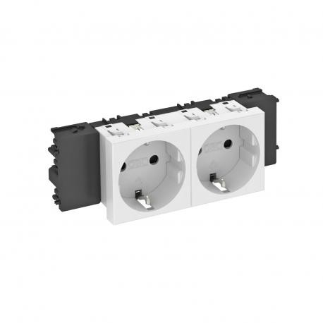 STD-D0C RW2 6120362 OBO BETTERMANN ELECTRICAL SOCKET 0°, DOUBLE. CONNECTION TO THE EARTH, CONNECT 45. 250V, ..