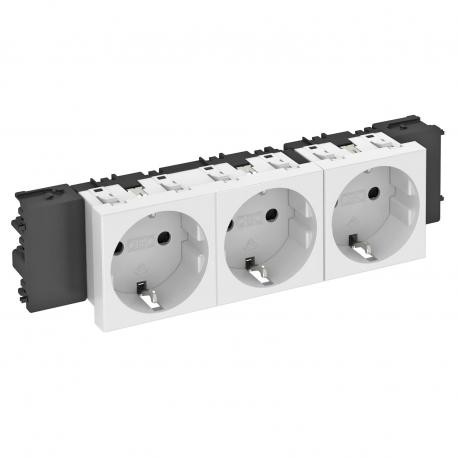 STD-D0C RW3 6120382 OBO BETTERMANN ELECTRICAL SOCKET 0°, TRIPLE. CONNECTION TO THE EARTH, CONNECT 46. 250V, ..
