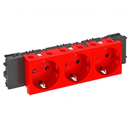 STD-D0C SRO3 6120388 OBO BETTERMANN TOMADA ELÉTRICA de 0, TRIPLO