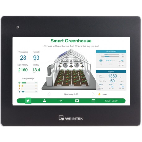 CMT3102X (R) WEINTEC Feature: 10.1" 1024 x 600 wide viewing angle LCD, built-in RFID, built-in 4GB flash mem..