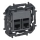 864043B LEGRAND NS-BASE DOBLE RJ45 CAT6 UTP