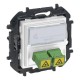 864144B LEGRAND BASE NS-FRONTALE FIBRA BLAN