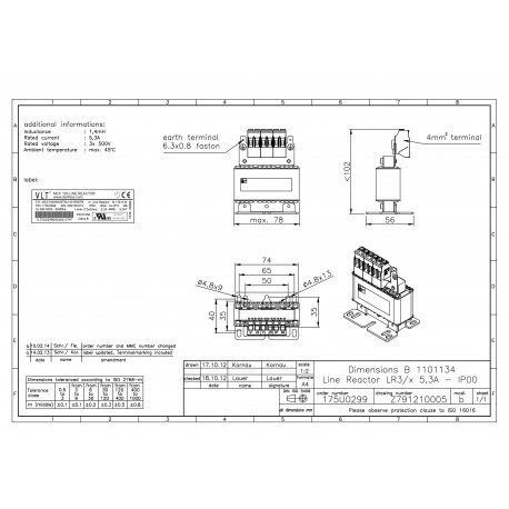 175U0299 MCC103A5K30T5L1401E00TB DANFOSS DRIVES MCC103A5K30T5L1401E00TB