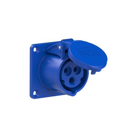 313-6TT PCE BASE EMPOTRABLE RECTA "TURBO TWIST" PCE 16A 2P+T 6H IP44