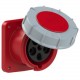 335-6FC PCE BASE EMPOTRABLE RECTA "POWER TWIST" PCE 63A 3P+N+T 6H IP67