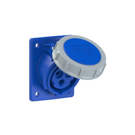 4132-6TTF78 PCE EINBAUSOCKEL INKL. "TURBO TWIST" PCE 16A 2P+T 6H IP67