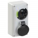 6114-7 PCE BASE DE PAREDE COM INTERRUPTOR DE BLOQUEIO PCE 16A 3P+T 7H IP44
