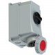 75352-6 PCE WALL BASE WITH LOCK SWITCH PCE 63A 4P+T 6H IP67