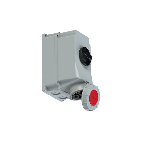 75352-6 PCE BASE DE PAREDE COM INTERRUPTOR DE BLOQUEIO PCE 63A 4P+T 6H IP67