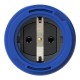 20351-8B PCE BBASE IMPERMEABILE CON COPERCHIO PCE 16A 2P+T IP66/68 BLU