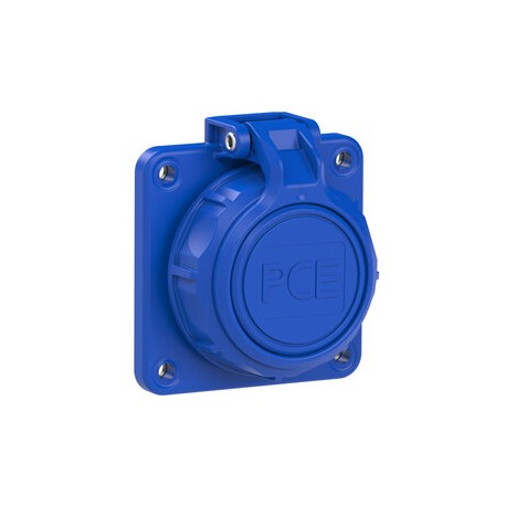 20352-8B PCE WATERPROOF BASE WITH LID PCE 16A 2P+T IP66/68 BLUE