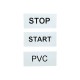 EVO60100W GRAFOPLAST PACK 22 u. PLATE 100x60 mm WHITE FOR GRAFOPLAST PANEL