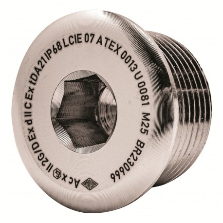D8975110 7TCA303325R0115 THOMAS AND BETTS PLUG DI RETE. ATEX-D OTTONE NIQ. M75
