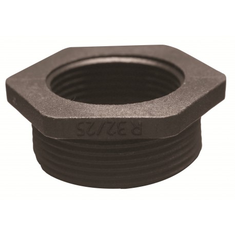 G6322010 7TCA303485R1863 THOMAS AND BETTS HEX REDUCER. NYLON M32-M20 BLACK