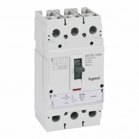 424900 LEGRAND DPX3 250 1000V 3P 63A 20KA