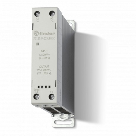 772182308251 FINDER Solid state relay SERIES 77, 1 NA 25A output, DIN rail mounting, 40 input... 305V AC, 19..
