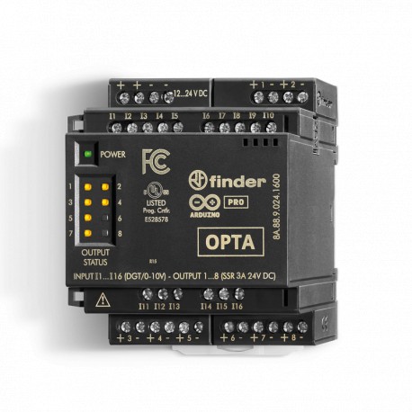 8A8890241600 FINDER Expansion module for OPTA SERIES 8A, 16 digital/analog inputs, 8 2A SSR outputs, 8 outpu..