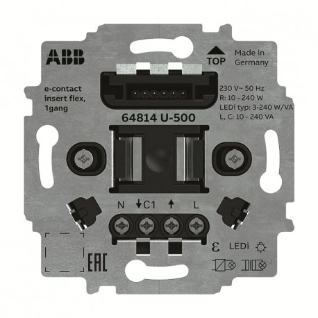 2CKA006800A3048 64814 U-500 NIESSEN Atuador flexível de contato eletrônico, 1 canal