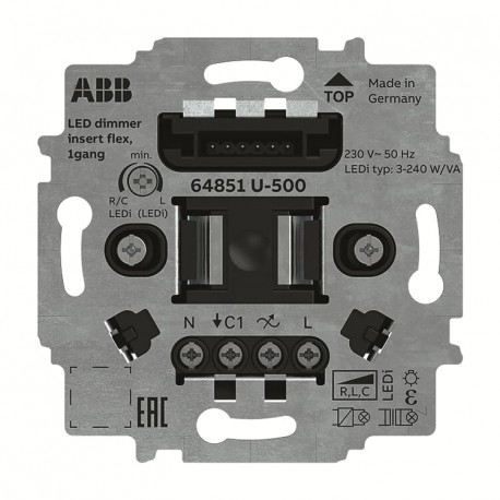 2CKA006500A0013 64851 U-500 NIESSEN Regulador flex LED, 1 Kanal