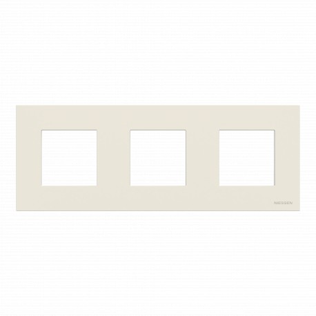 2CLA227344N1101 N2273.44 BL NIESSEN Marco IP44 3 ventanas BL