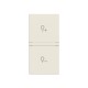 2CLA210946N1201 N2109.46 BB NIESSEN Tecla dupla: int/press. dimmer 1M BB