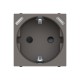 2CLA228830N1801 N2288.3 AN NIESSEN Base de tomada Schuko + USB-C+C 2M AN