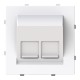 2CLA881680A1101 8816.8 BL NIESSEN Slanted lid 2 sop. with BL shutter
