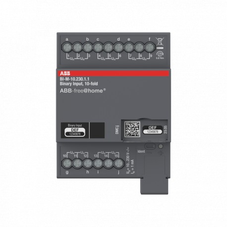 2CDG510017R0011 BI-M-10.20.1.1 NIESSEN DIN binary input 10 channels, 24VDC