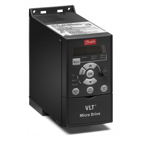 132F0017 FC-051PK37T4E20H3XXCXXXSXXX DANFOSS DRIVES VLT® MicroDrive 051 BC51 0.37kw, 3x380-480V, Sem opção d..