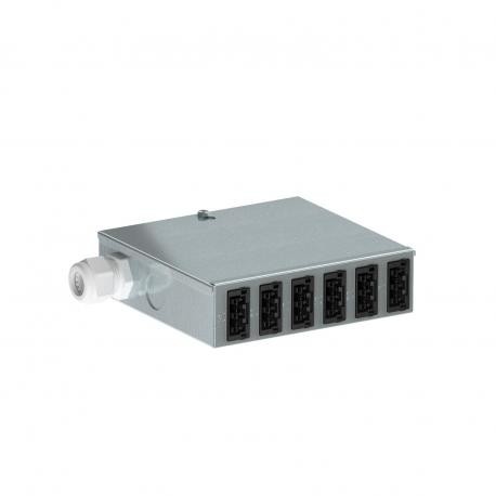 UVS-WIN F6S 6107980 OBO BETTERMANN Distributor under ground connection fixed, WINSTA 6 150x196x46, steel, St